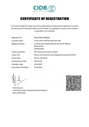 CIDB Certificate Rapid Project